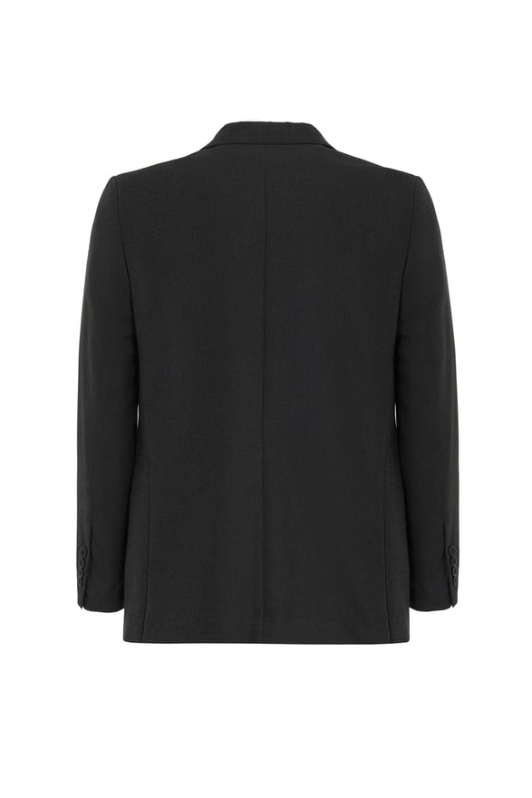 Siyah Regular Desenli Mono Yaka 4 Drop Takım Elbise