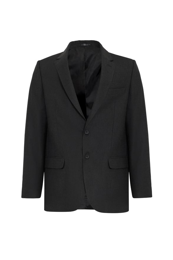 Siyah Regular Desenli Mono Yaka 4 Drop Takım Elbise