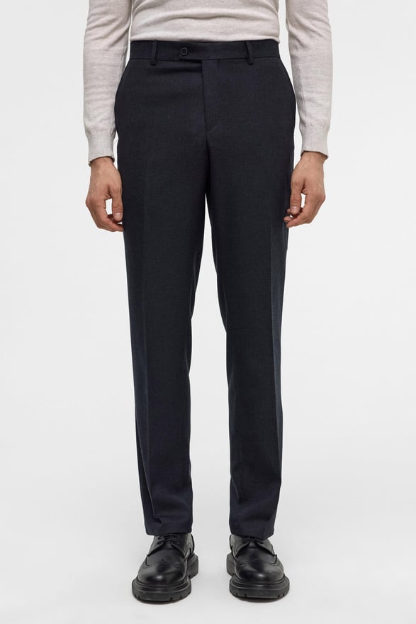 Siyah Slim 5 Cep Kalıp Düz Pantolon