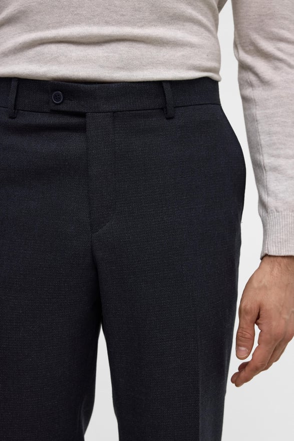 Siyah Slim 5 Cep Kalıp Düz Pantolon