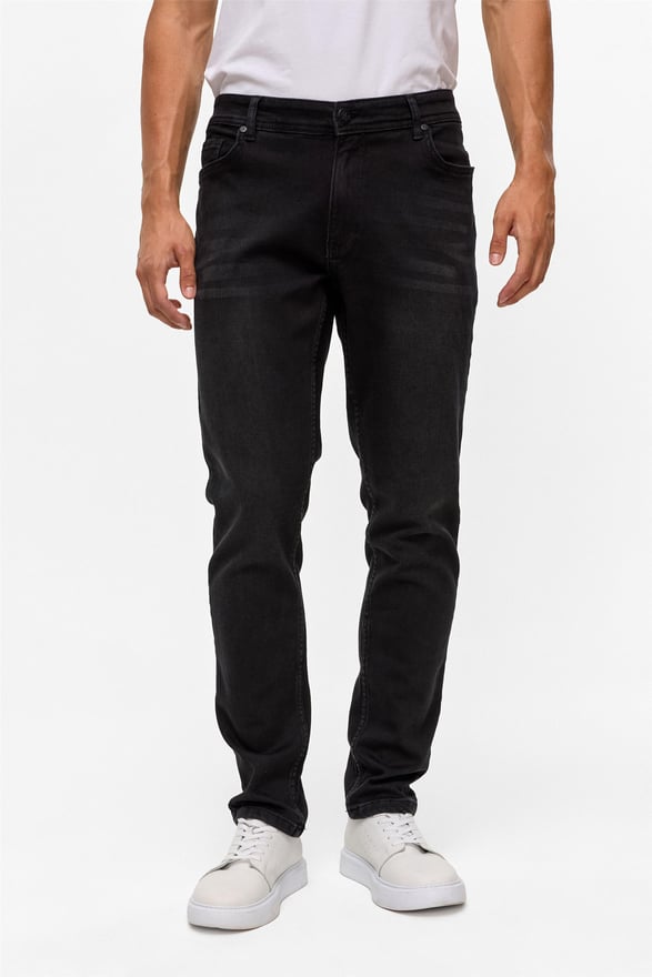 Siyah Slim Denim Pantolon