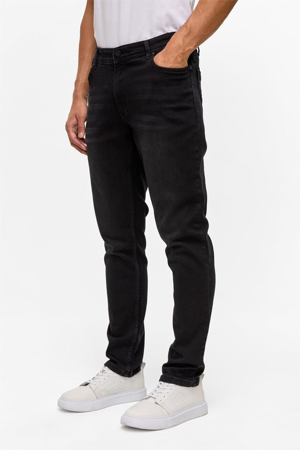 Siyah Slim Denim Pantolon