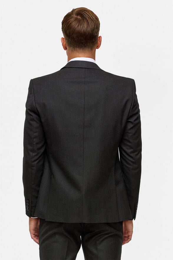 Siyah Slim Desenli Mono Yaka 6 Drop Yelekli Takım Elbise