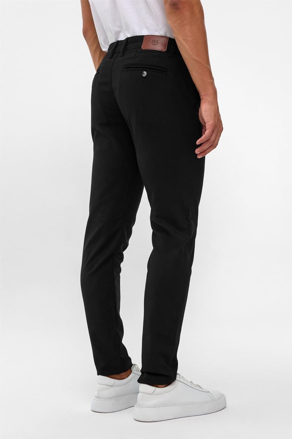 Siyah Slim Desenli Pantolon