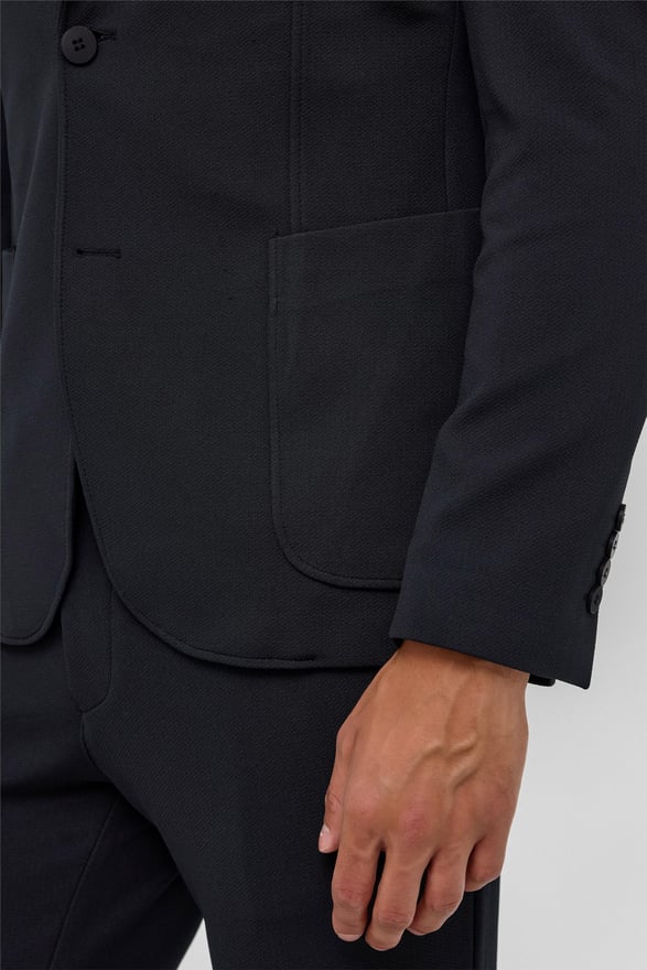 Siyah Slim Fit Düz 6 Drop Jogger Pantolon