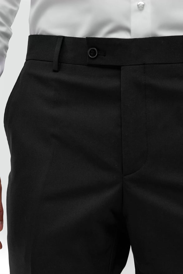 Siyah Slim Fit Düz Pantolon