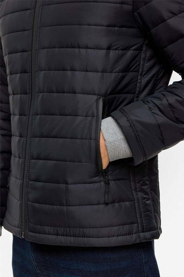 Siyah Slim Kapitone Mont