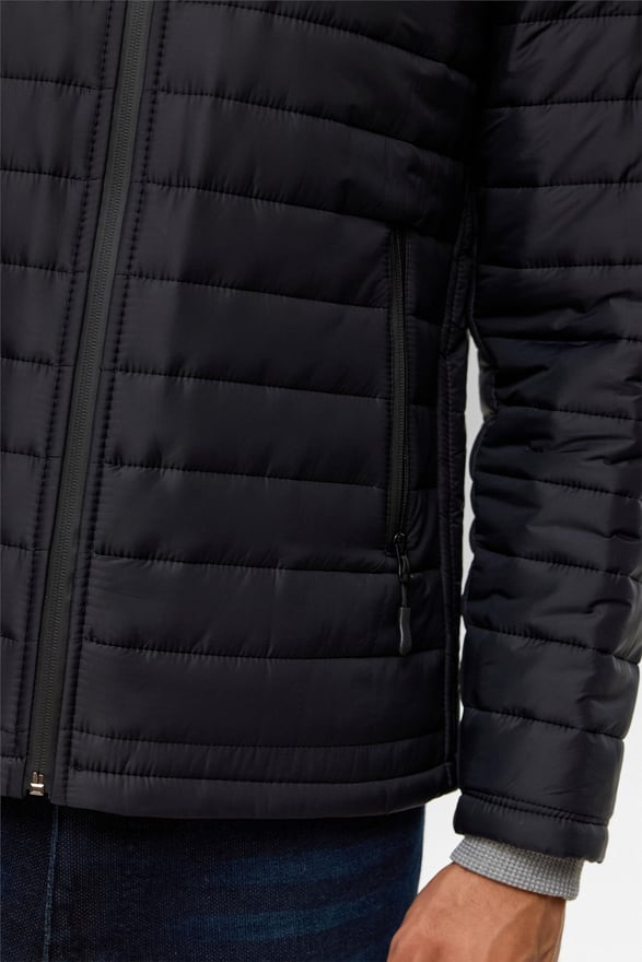 Siyah Slim Kapitone Mont