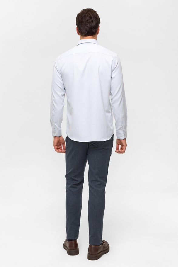 Taş Slim Armürlü Klasik Yaka Gömlek
