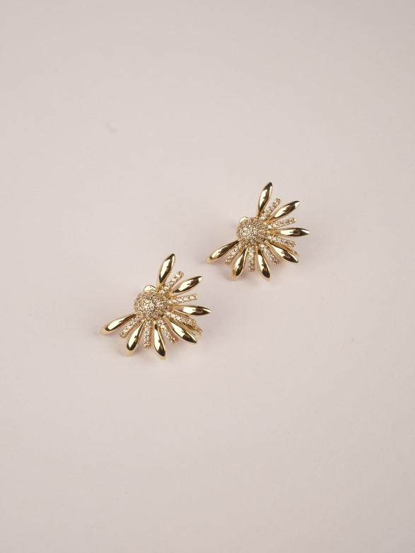 Flowers Gold Küpe