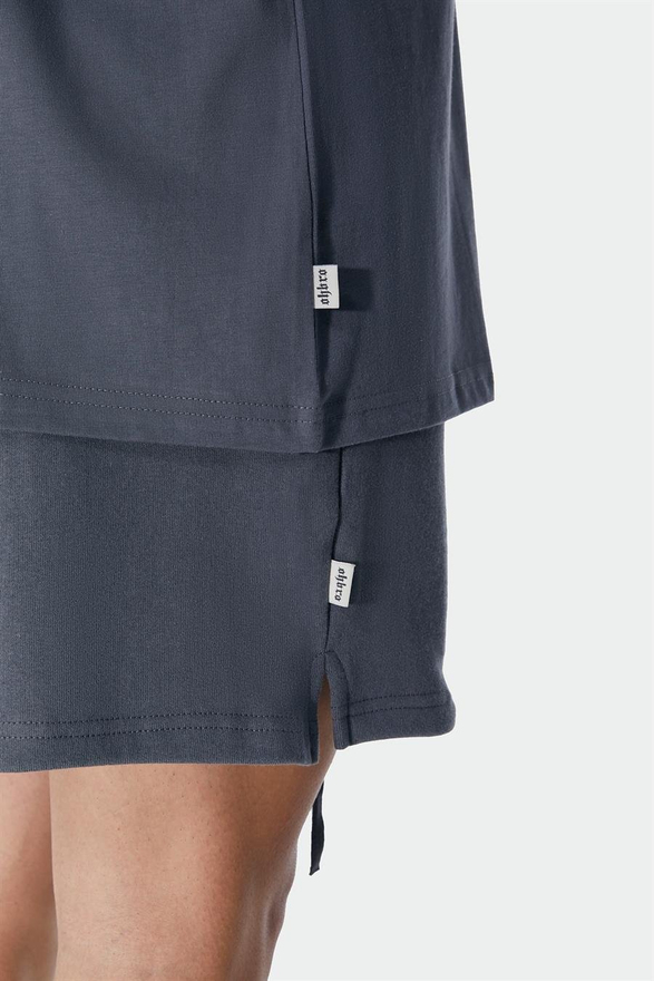  Vintage Gri Sweat Şort