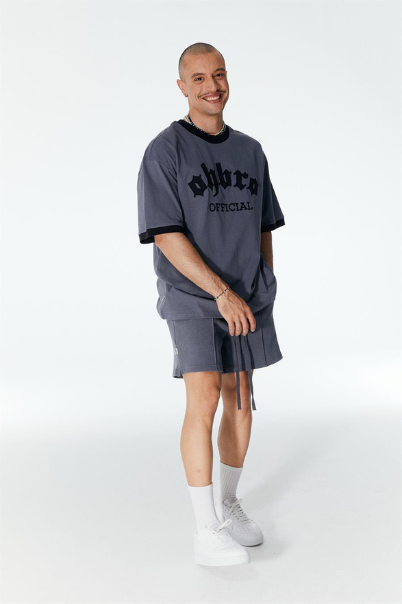  Vintage Gri Sweat Şort