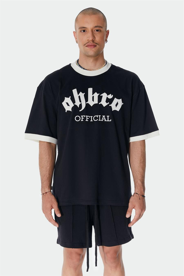  Vintage Siyah Oversize Tişört