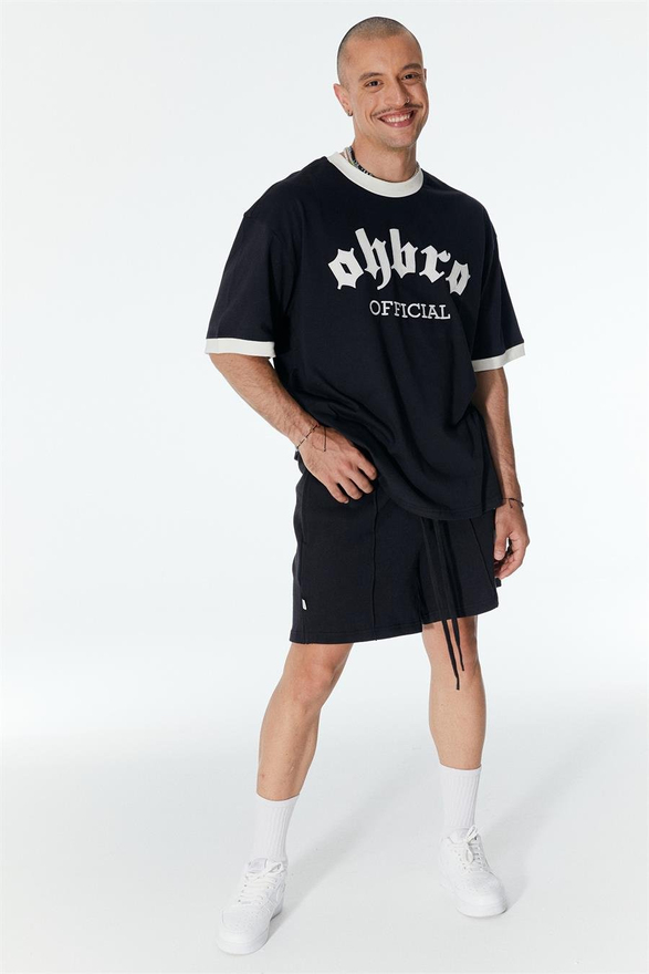  Vintage Siyah Oversize Tişört