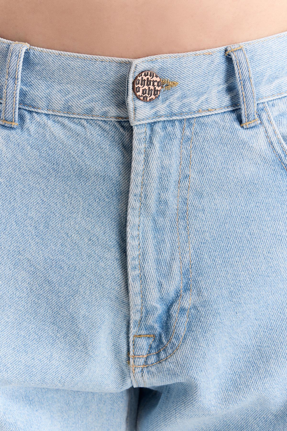 LOOSE FIT DENIM PANTS in light blue