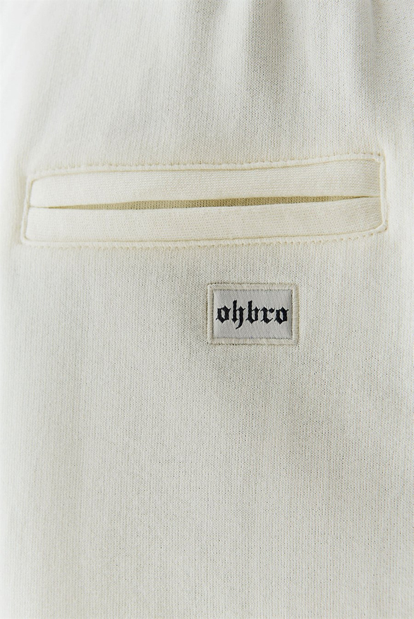 Sweat Şort Vintage Beyaz