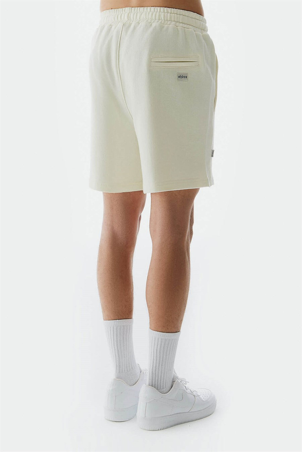 Sweat Şort Vintage Beyaz
