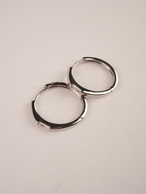 Baget Taşlı Halka Küpe