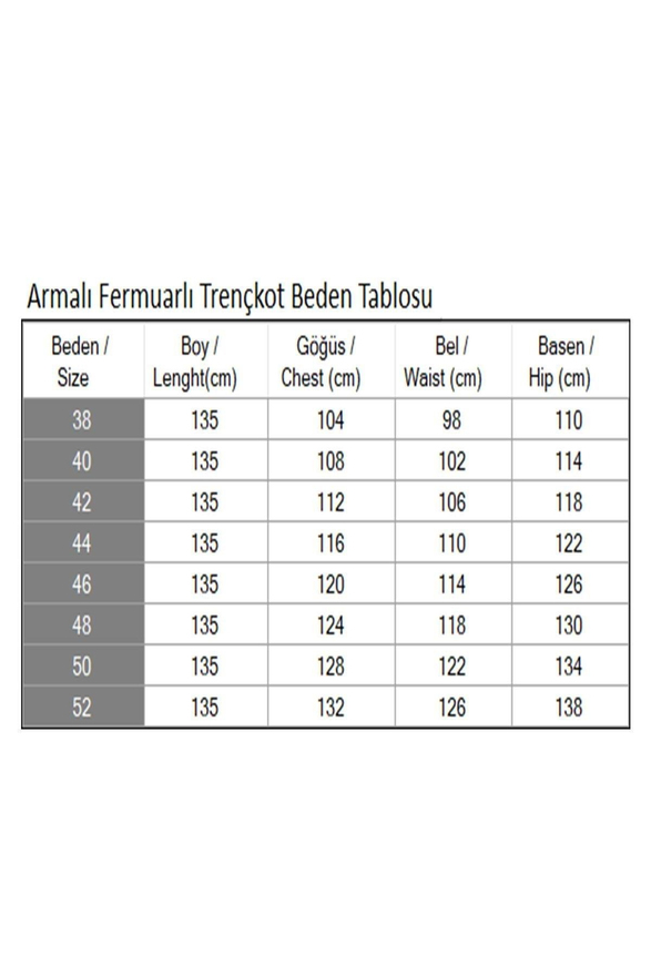 Armalı Fermuarlı Trençkot Mavi 19217