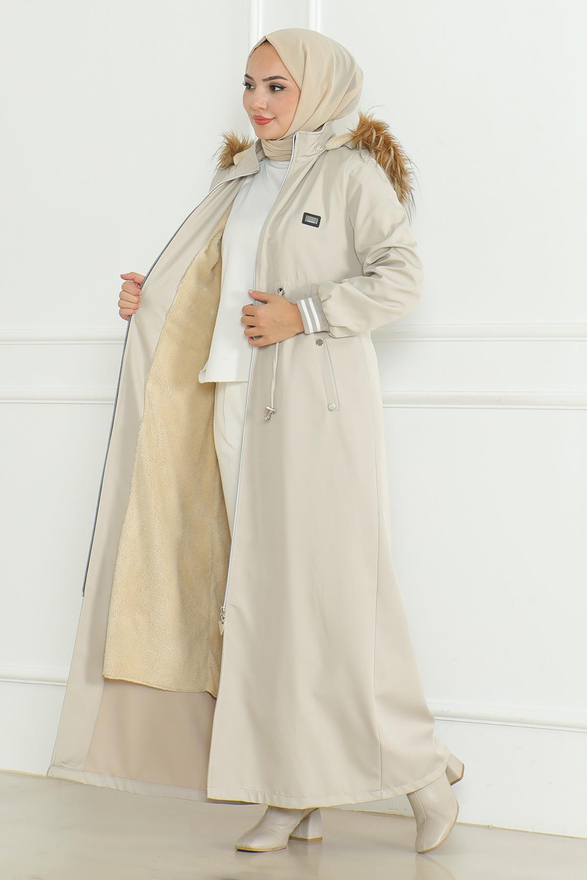 Beli Bağcıklı Ribanalı Mont Bej 19215