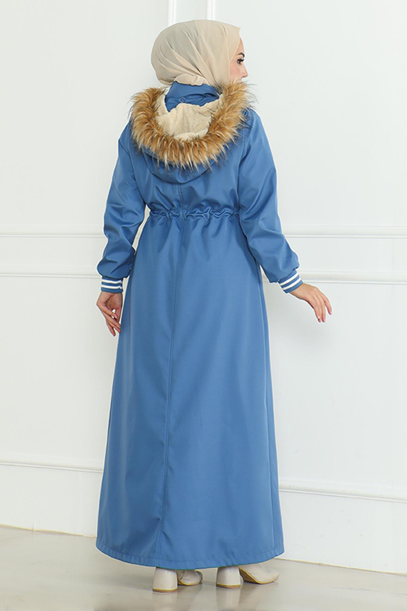 Beli Bağcıklı Ribanalı Mont Mavi 19215