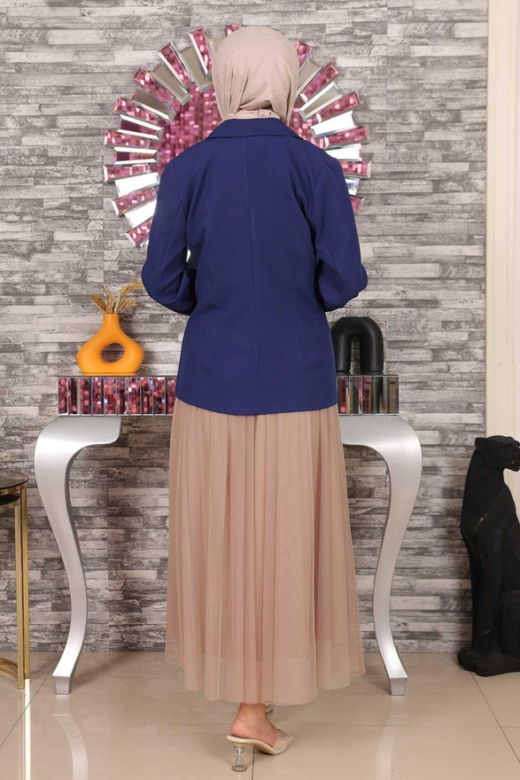 Ceketli Eteği Tül Takım İndigo MSW19151-1