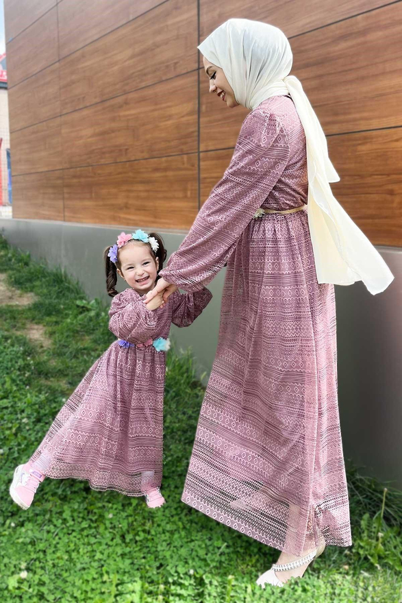 Dantelli Anne Elbise Gül Kurusu 16800