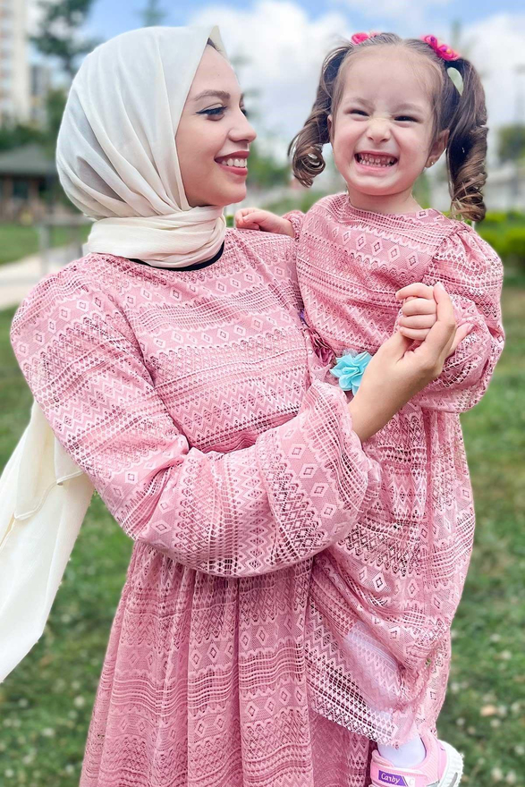 Dantelli Anne Elbise Pembe 16800