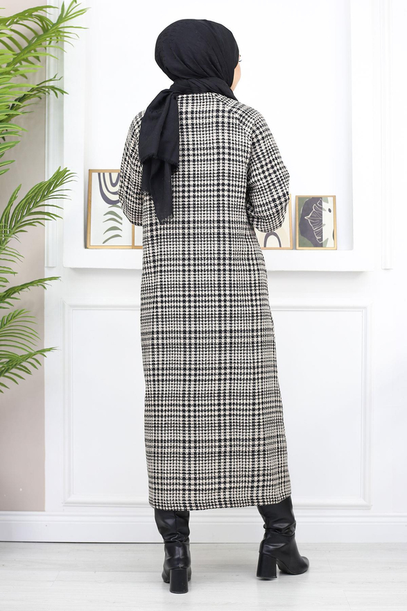 Düğmeli Şanel Kap Siyah 19168