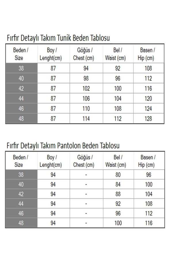 Fırfır Detaylı Takım Gri MSW19224-5