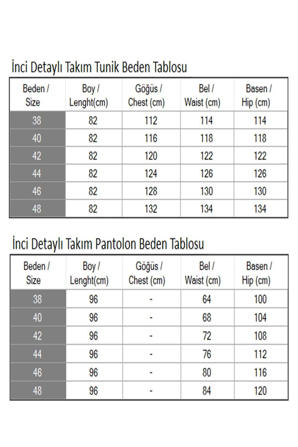 İnci Detaylı Takım Bordo 19259