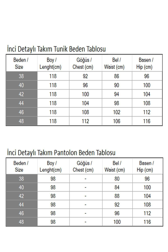 İnci Detaylı Takım İndigo MSW19216-2