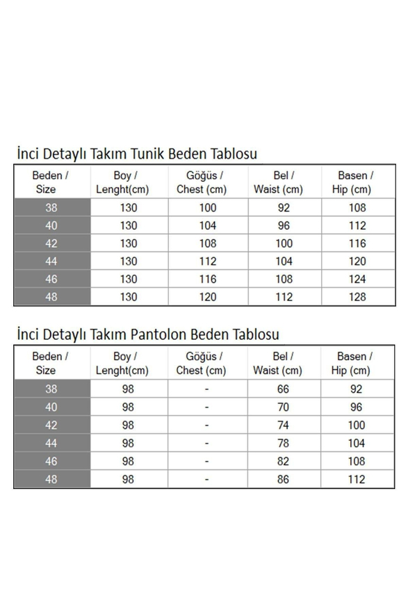 İnci Detaylı Takım Vizon 19360