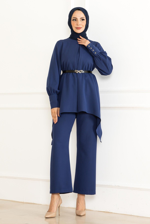 Kemer Detaylı Takım İndigo MSW19001-2