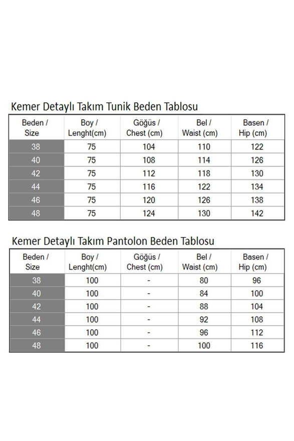 Kemer Detaylı Takım İndigo MSW19001-2