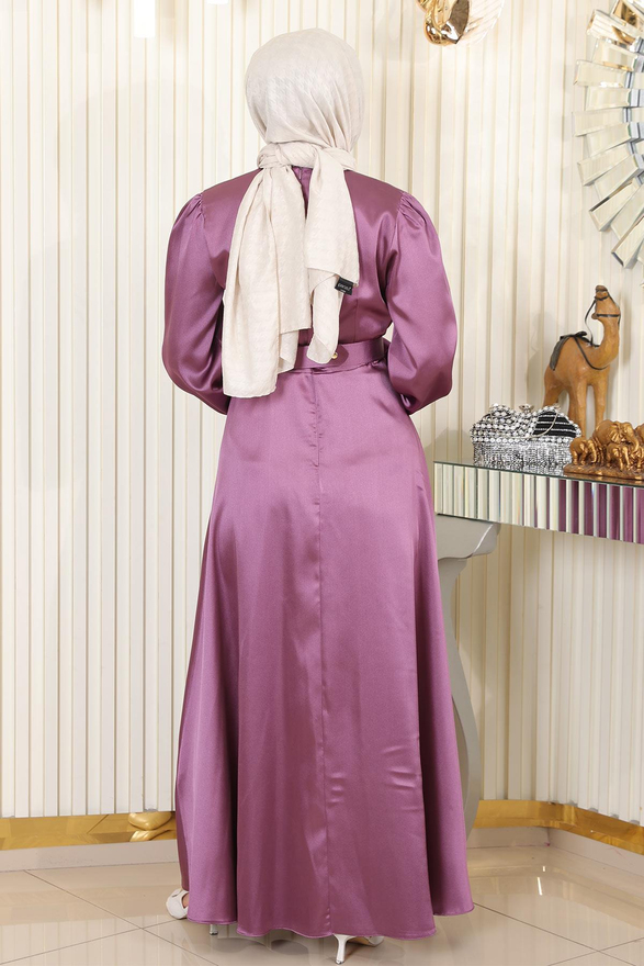 Kemerli Saten Abiye Gül Kurusu 19191