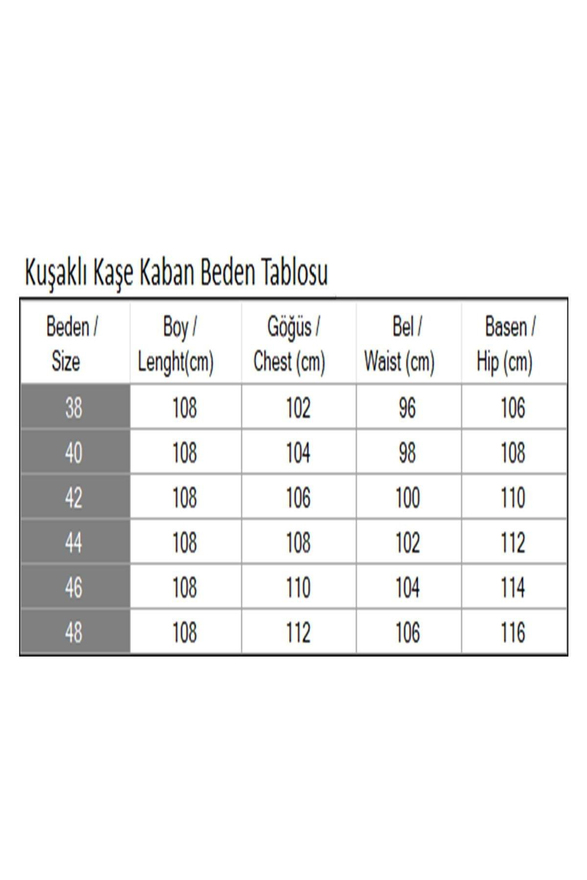 Kuşaklı Kaşe Kaban Siyah 19271