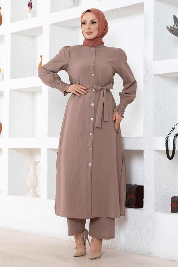 Yırtmaç Detaylı Takım Vizon MSW19233-5