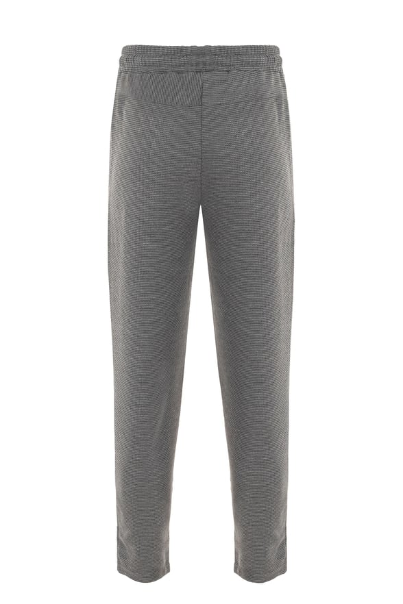 Antrasit Regular Armürlü Jogger Pantolon