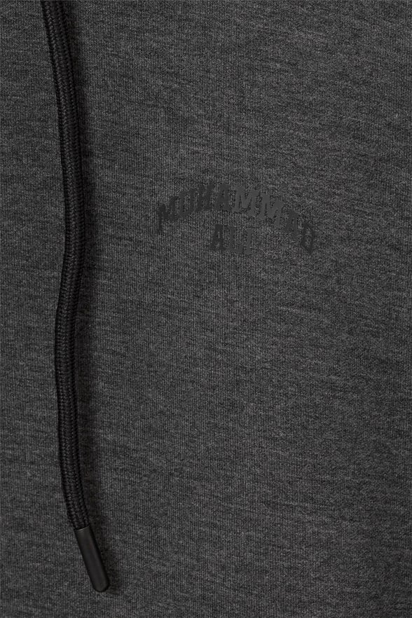Antrasit Regular Düz Kapişonlu Yaka Sweatshirt
