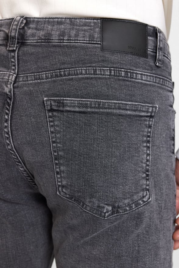 Antrasit Slim Normal Bel Denim Pantolon