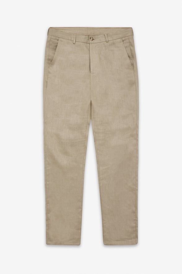 Bej Regular Düz Düz Normal Bel Standart Jogger Pantolon