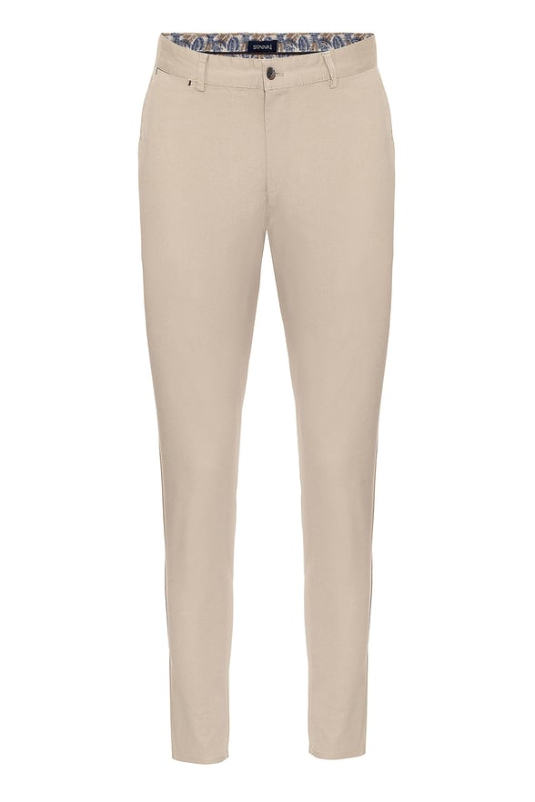 Bej Slim Armürlü   Pantolon