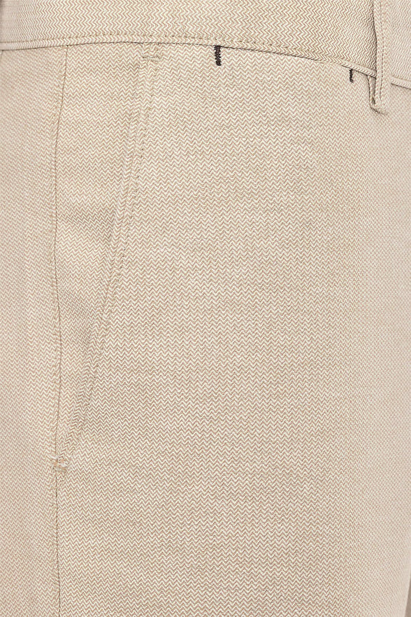 Bej Slim Armürlü   Pantolon