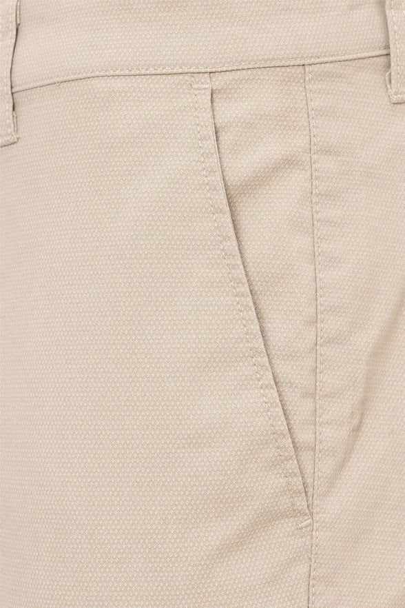 Bej Slim Armürlü   Pantolon