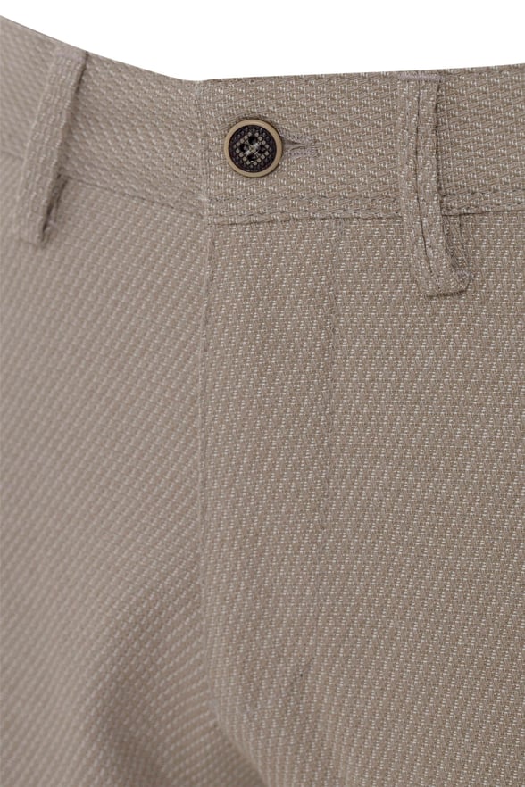 Bej Slim Armürlü   Pantolon