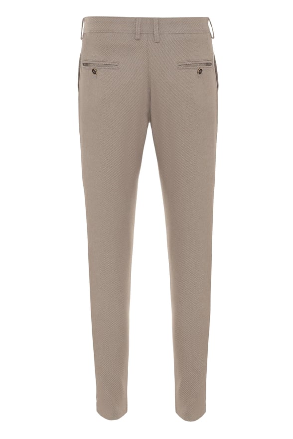 Bej Slim Armürlü   Pantolon