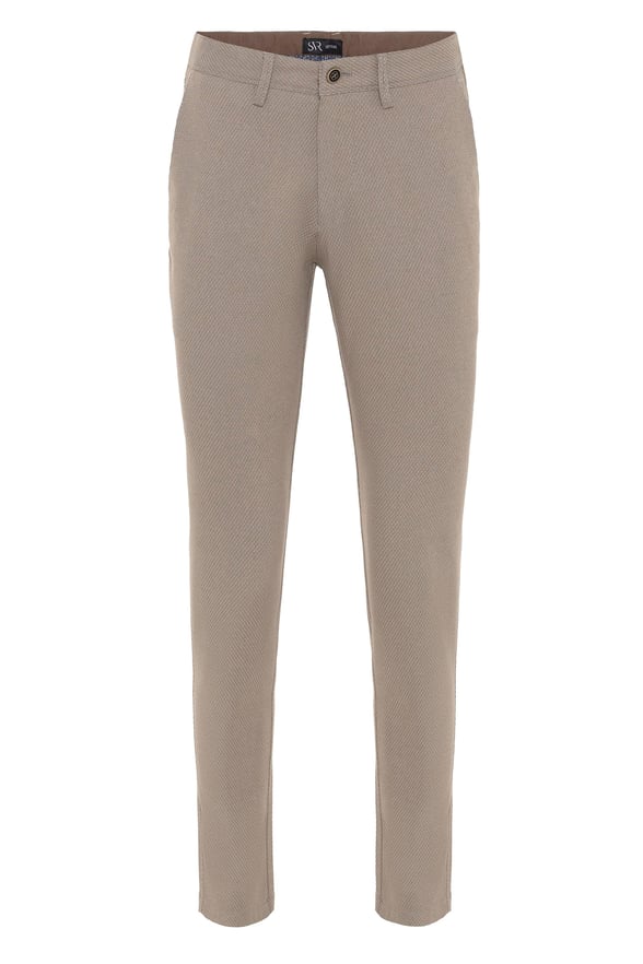 Bej Slim Armürlü   Pantolon