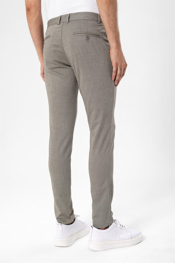 Bej Slim Armürlü   Pantolon