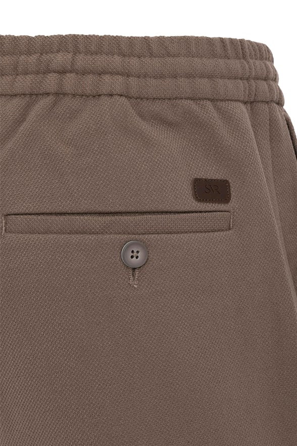 Bej Slim Düz Jogger Pantolon